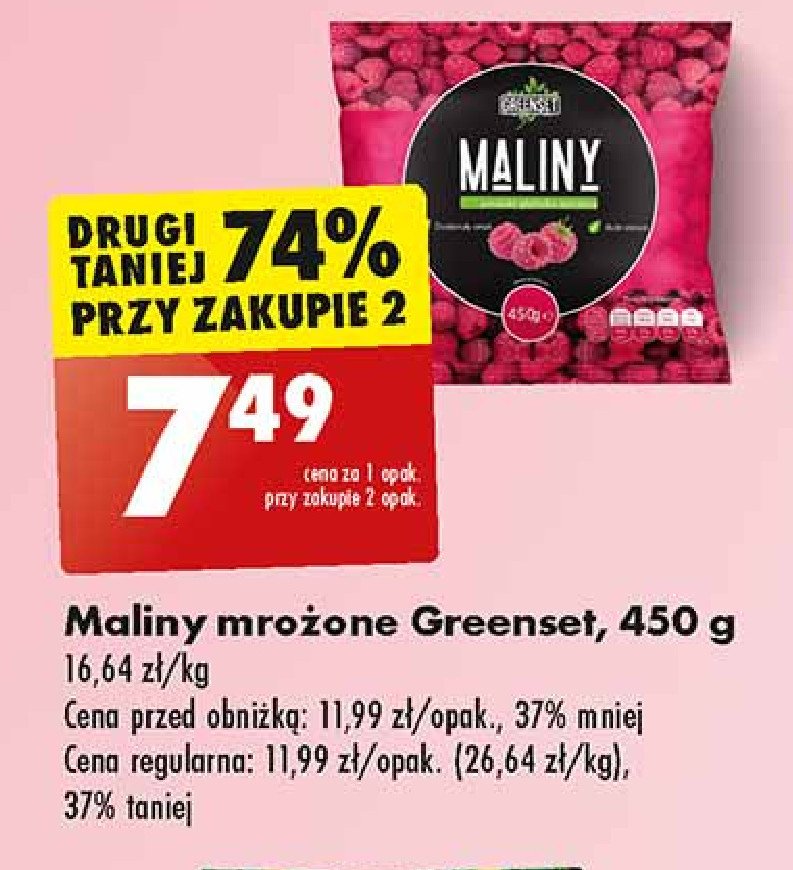 Maliny Greenset promocja