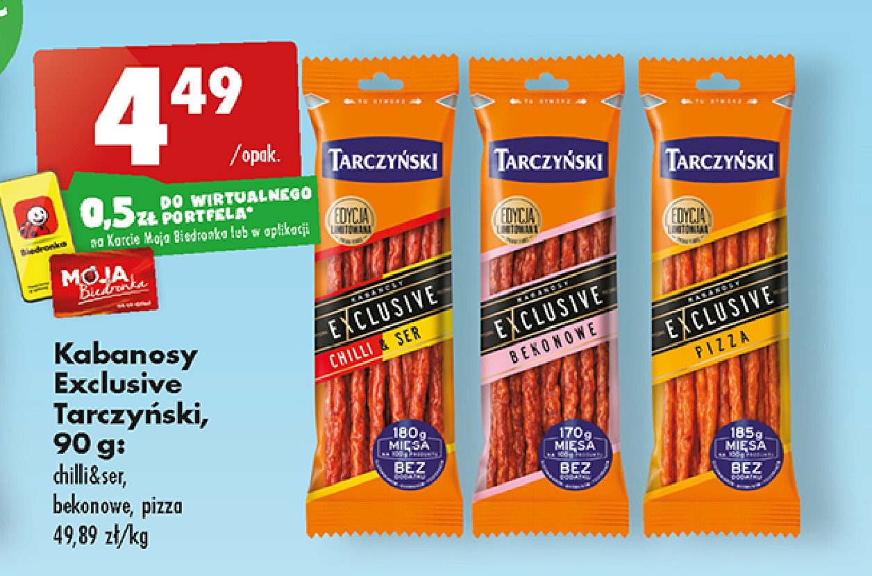 Kabanosy pizza Tarczyński exclusive promocja