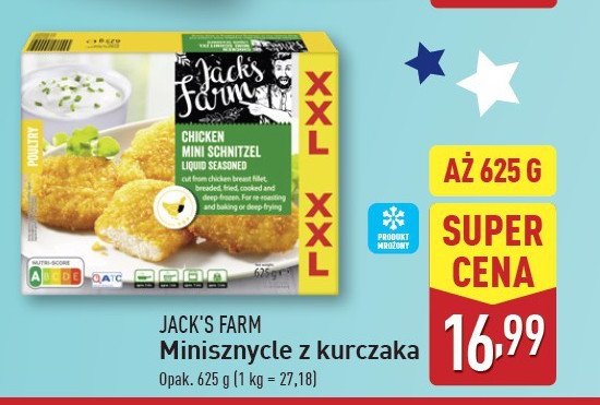 Mini sznycle z kurczaka Jack's farm promocja w Aldi