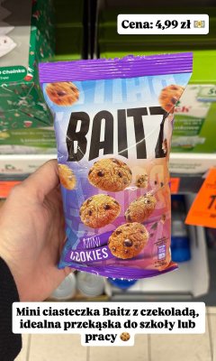 Mini ciasteczka z czekoladą promocja w Biedronka