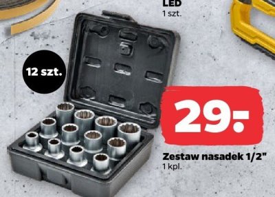 Zestaw nasadek 1/2" promocja w Netto