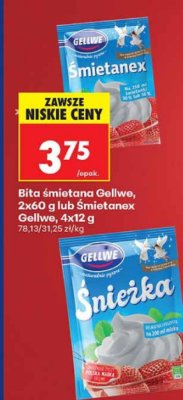 Bita śmietana Gellwe  promocja w Biedronka