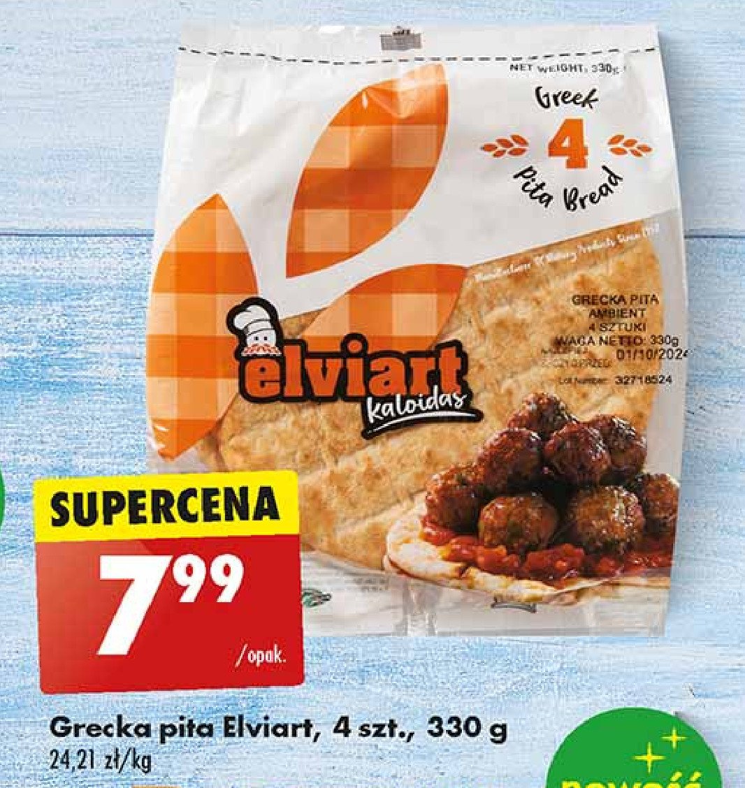 Pita grecka Elviart promocja