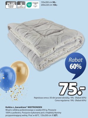 Kołdra z "barankiem" MIDTRONDEN promocja w Jysk