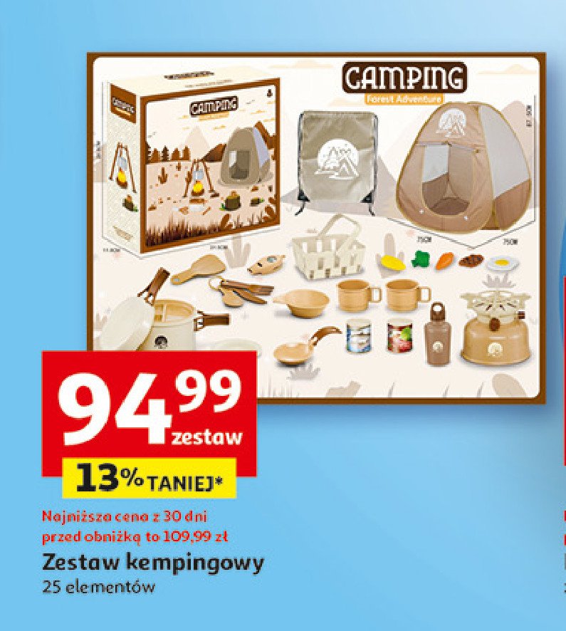 Zestaw kempingowy promocja w Auchan