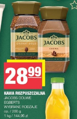 Kawa rozpuszczalna Jacobs Douwe Egberts wybrane rodzaje promocja w SPAR