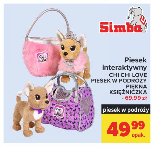 Piesek chichi love w podr贸偶y Simba promocja