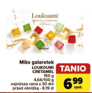 Galaretki greckie loukoumi promocja w Carrefour Market