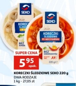 Koreczki śledziowe w oleju Seko promocja