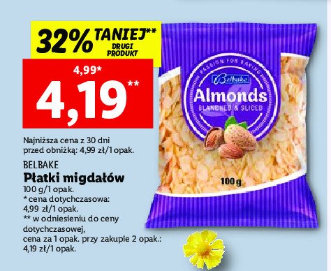 P艂atki migda艂贸w Belbake promocja