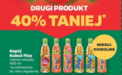 Napój Kubuś Play różne rodzaje promocja w Netto