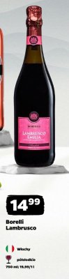 Wino Borelli Lambrusco promocja w Netto