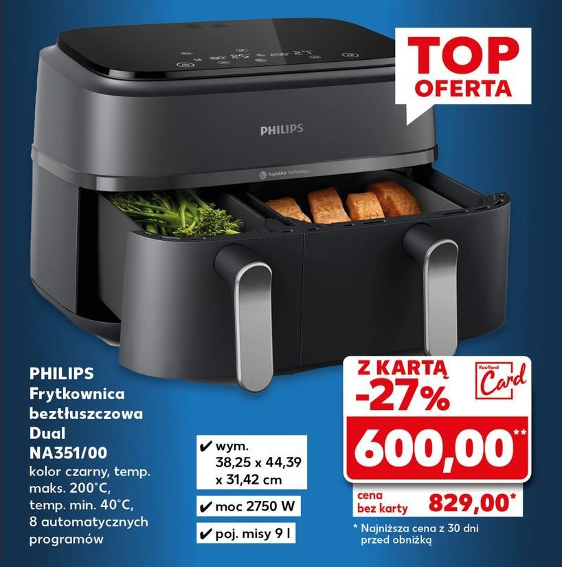 Frytownica na351/00 Philips promocja w Kaufland