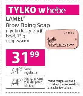 Myd艂o do brwi Lamel insta brow promocja