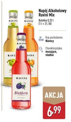 Napój Alkoholowy Ravini Mix promocja w Aldi