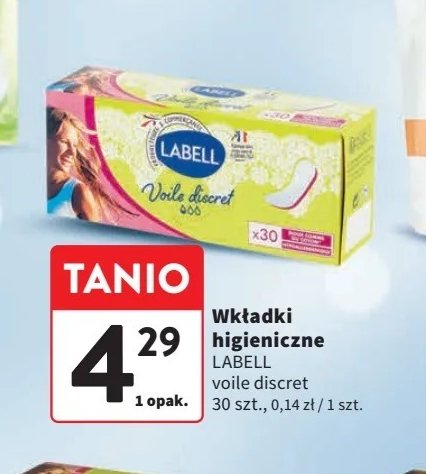Wkładki higieniczne panty classic Labell promocja w Intermarche