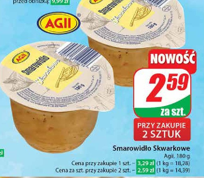 Smarowidło skwarkowe Agii promocja