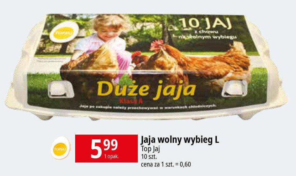 Jaja z wolnego wybiegu kl. l promocja