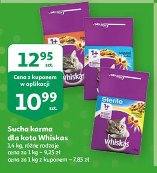 Karma dla kotów z tuńczykiem Whiskas promocja
