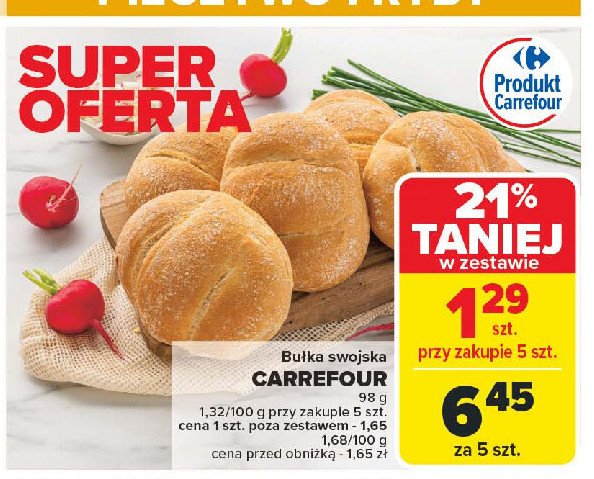 Bułka swojska Carrefour promocja