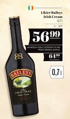 Likier Baileys Irish Cream 0.7l promocja w POLOmarket