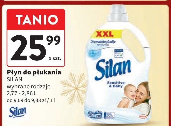 Płyn do płukania sensitive & baby Silan sensitive promocja