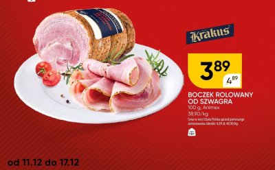 Boczek rolowany od szwagra Krakuś Animex promocja w Chata Polska
