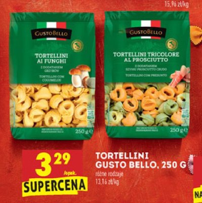 Tortelloni z szynką prosciutto crudo Gustobello promocja