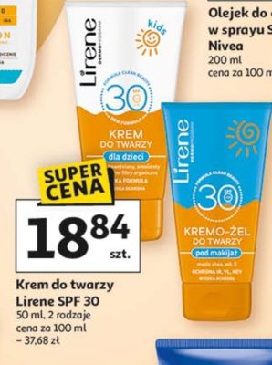 Krem do twarzy spf 30 Lirene kids promocja