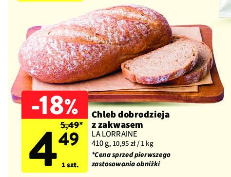 Chleb dobrodzieja na zakwasie La lorraine promocja