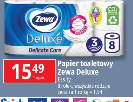 Papier toaletowy pure white Zewa deluxe promocja w Leclerc