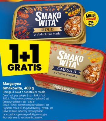 Smakowita Omega 3 Gold z dodatkiem masła Margaryna promocja w Twój Market