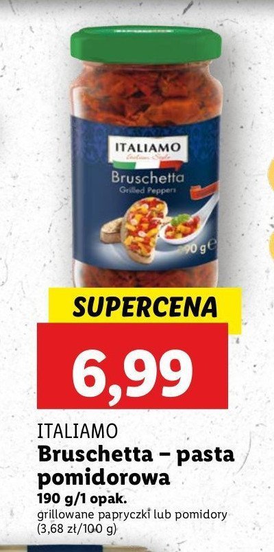 Bruschetta z grillowanej papryki Italiamo promocja