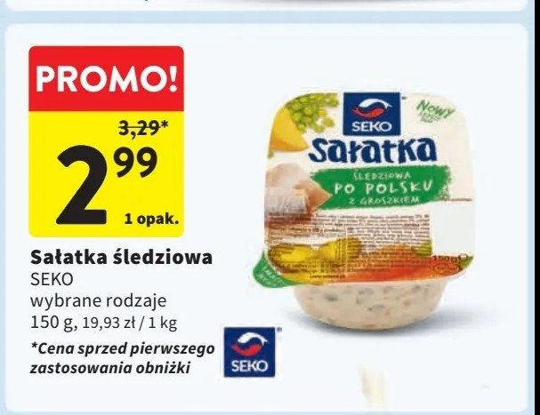 Sałatka śledziowa Seko promocja