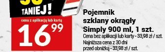Pojemnik na okrągły Simply 900 ml promocja w Twój Market