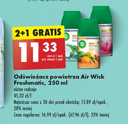 Wkład letni poranek Air wick freshmatic promocja