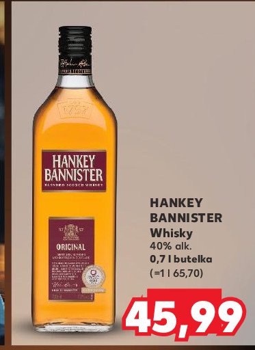 Whisky Hankey bannister promocja w Kaufland