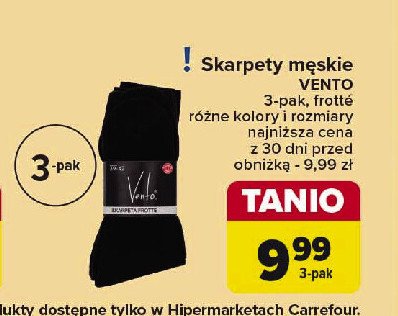 Skarpety męskie frotte VENTO promocja