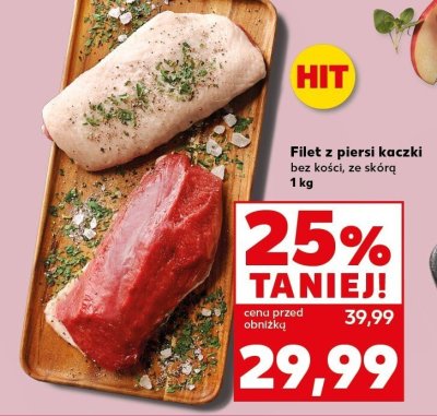 Filet z piersi kaczki bez kości, ze skórą promocja w Kaufland
