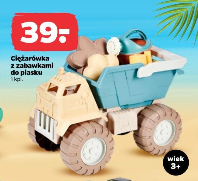 Ciężarówka z zabawkami do piasku promocja w Netto