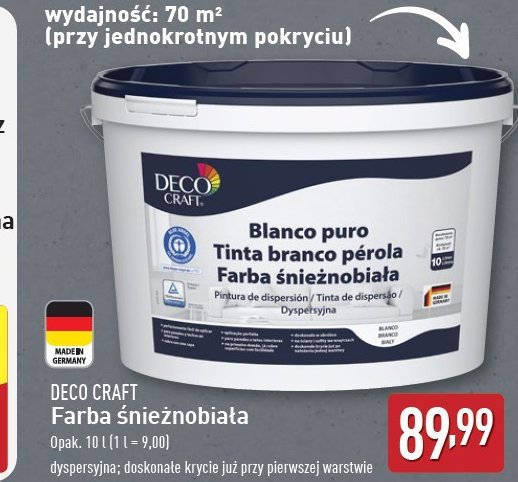 Farba biała Deco craft promocja