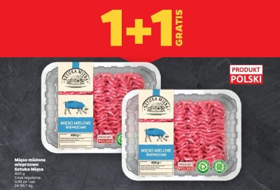 Mięso mielone wieprzowe 1+1 GRATIS promocja w Netto