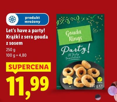Krążki z sera gouda z sosem Let's have a party! promocja w Lidl