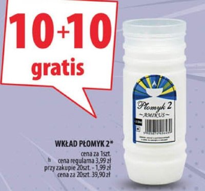 Wkład płomyk Arhelan promocja w Arhelan