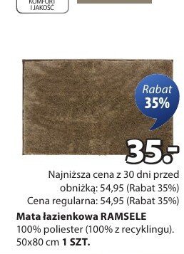 Mata łazienkowa Ramsele promocja w Jysk