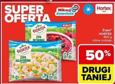 Zupa HORTEX różne rodzaje 450g promocja w Carrefour Market