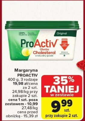Margaryna ProActiv Original promocja w Carrefour