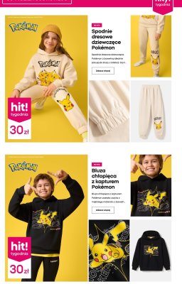 Spodnie dresowe dziewczęce Pokémon promocja w Pepco