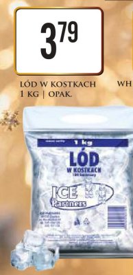 Lód w kostkach 1 kg | opak. Ice Partners promocja w Dino