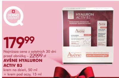 Krem AVÈNE HYALURON ACTIV B3 na dzień, 50 ml + krem pod oczy, 15 ml promocja w Super-Pharm
